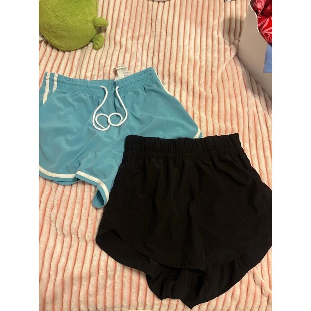 Gilly Hicks Black & Blue Athletic Running Shorts. Women's Size Small Clothing